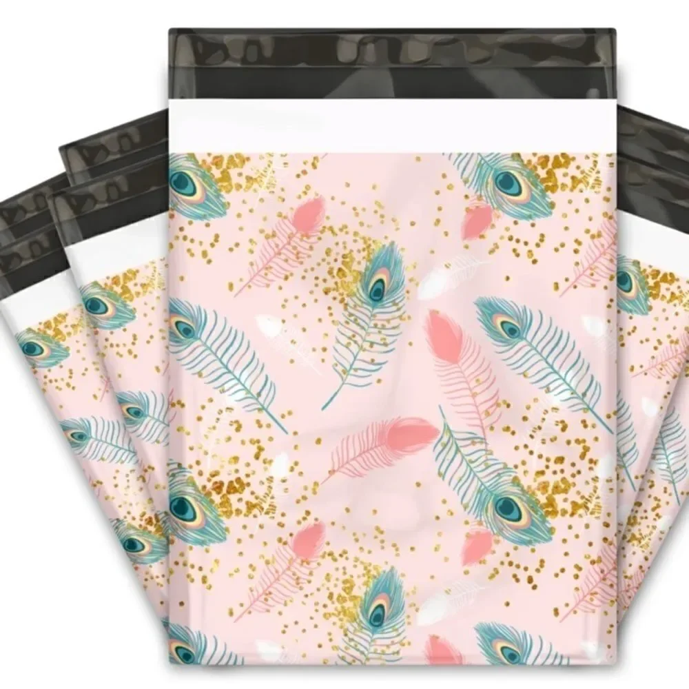 Poly Mailers MIX 10x13 14.5x15 35 pieces 35 stickers 1.5”